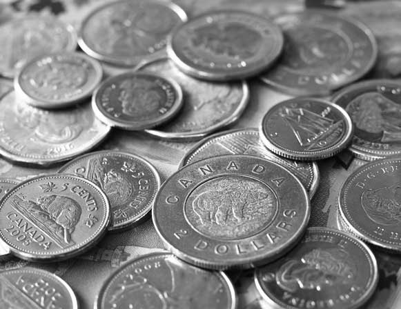 Coins cover the entire photo